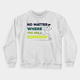 World Running Day: Celebrating Global Strides Crewneck Sweatshirt